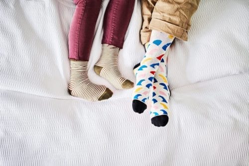 Plush bedding midtown hotel room