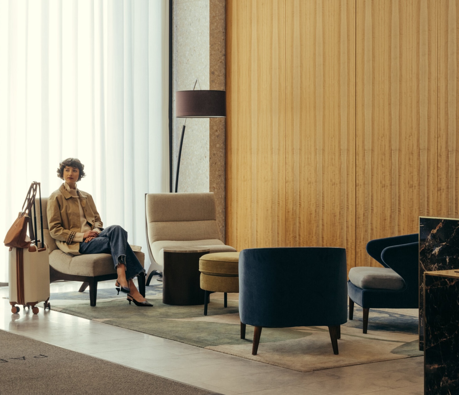 Park Terrace Hotel guest waiting to check in for an extended stay in NYC